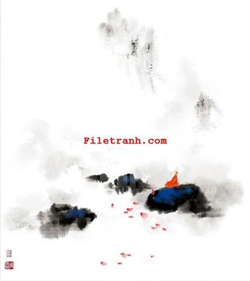 Download file gốc File gốc in tranh nền tường tổng hợp K60147 (in lụa) tranh 3D