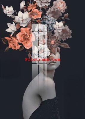 File tranh gốc PSD File gốc in tranh nền tường tổng hợp K60201 còn nguyên layer