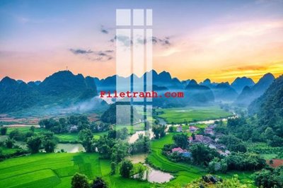 File PSD File gốc in tranh nền tường tổng hợp K60366 (nguyên bản) cho thiết kế