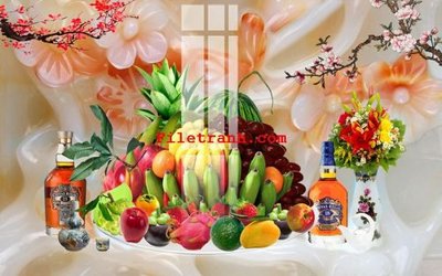 File in trần File gốc in tranh nền tường tổng hợp K60752 (file gốc) xuyên sáng