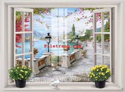 Hình ảnh file gốc in lụa File gốc in tranh nền tường tổng hợp K61365