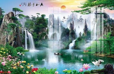 File tranh gốc File gốc in tranh tổng hợp K6146 (bản quyền) file PSD