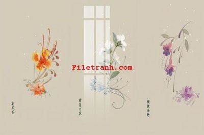 File gốc File gốc in tranh nền tường tổng hợp K61473 (AI/EPS) cho in ấn