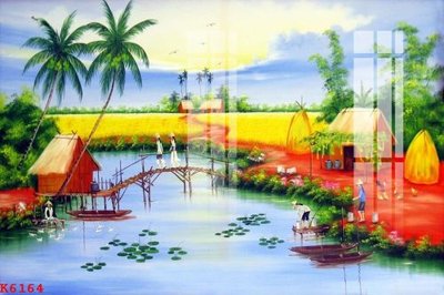 File gốc File gốc in tranh tổng hợp K6164 (in lụa) hoa văn cổ điển