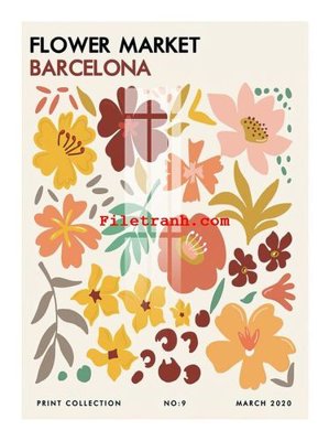 File PSD File gốc in tranh nền tường tổng hợp K61818 (bản gốc) đã tách nền