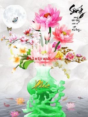 File tranh quảng cáo File gốc in tranh nền tường tổng hợp K61891 (file gốc) chuyên nghiệp