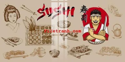 File tranh gốc in trần nhà File gốc in tranh nền tường tổng hợp K61959 3D