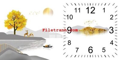 File gốc File gốc in tranh nền tường tổng hợp K61983 (in 3D) cho trang trí