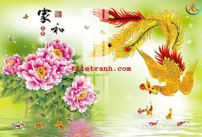 File tranh in trần 3D File gốc in tranh nền tường tổng hợp K61993 (ảnh gốc)