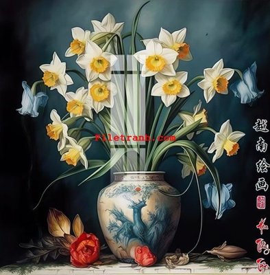 File ảnh File gốc in tranh nền tường tổng hợp K62060 (gốc) in PP, decal