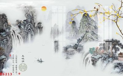 File gốc File gốc in tranh tổng hợp K6213 (in 3D) cho trang trí