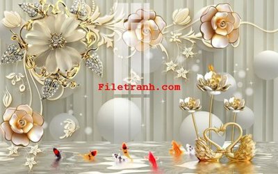 Tải file PSD File gốc in tranh nền tường tổng hợp K62229 (nguyên layer) để in