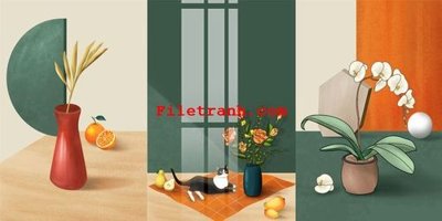 File PSD File gốc in tranh nền tường tổng hợp K62230 (bản gốc) chất lượng nhất