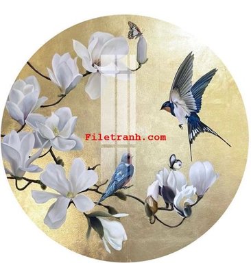 File gốc File gốc in tranh nền tường tổng hợp K62459 (in lụa) tranh phong thủy