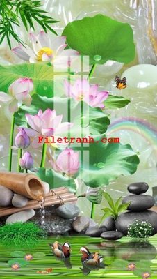 Ảnh gốc file in lụa File gốc in tranh nền tường tổng hợp K62605 chi tiết