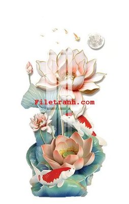 File gốc File gốc in tranh nền tường tổng hợp K62607 (in lụa) trang trí tường