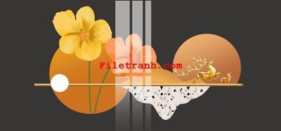 File gốc File gốc in tranh nền tường tổng hợp K63112 (trang trí) cho phòng khách