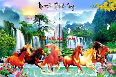 File in trần File gốc in tranh nền tường tổng hợp K63120 (bản gốc 3D) sống động