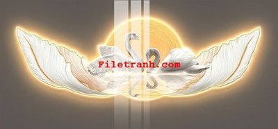 File in trần File gốc in tranh nền tường tổng hợp K63141 (bản gốc 3D) sống động