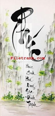 File gốc File gốc in tranh nền tường tổng hợp K63198 (in lụa) cao cấp