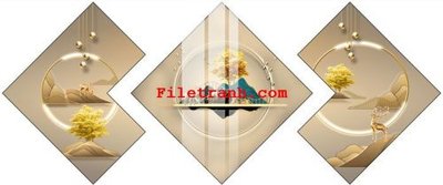 Tải file File gốc in tranh nền tường tổng hợp K63280 (ảnh gốc) in tráng gương