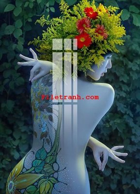 File gốc File gốc in tranh nền tường tổng hợp K63448 (in 3D) cho trang trí