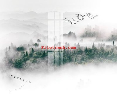 File in trần File gốc in tranh nền tường tổng hợp K63565 (bản gốc) bầu trời