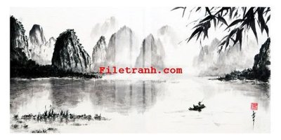 File tranh File gốc in tranh nền tường tổng hợp K64007 (bản gốc) in lụa 5D