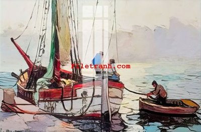 File tranh File gốc in tranh nền tường tổng hợp K64293 (gốc) phong cách tối giản