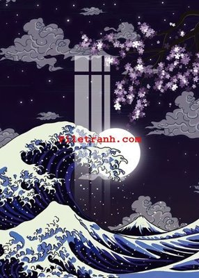 Download file gốc File gốc in tranh nền tường tổng hợp K64721 (in lụa) hoa lá