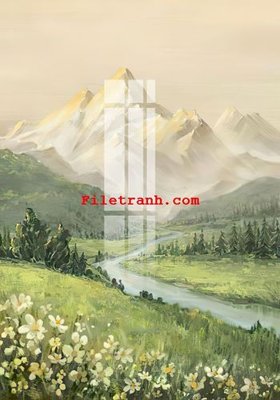 File tranh File gốc in tranh nền tường tổng hợp K65092 (bản gốc) in lụa dán tường