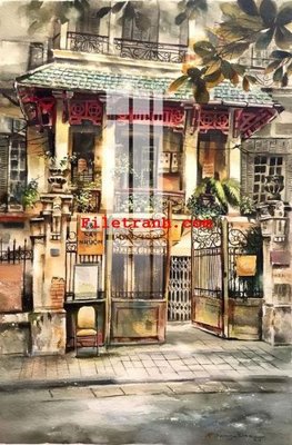 File in trần File gốc in tranh nền tường tổng hợp K65116 (bản gốc) phong cảnh