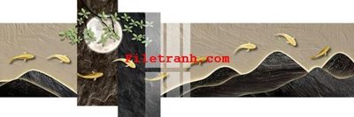 File tranh gốc File gốc in tranh nền tường tổng hợp K65149 (bản quyền) file PSD