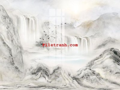 Tải file File gốc in tranh nền tường tổng hợp K65185 (PSD) cho in tranh kính