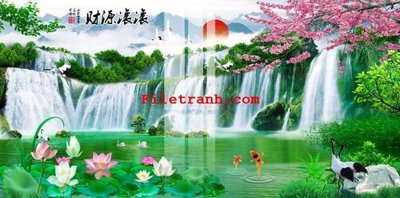 Ảnh gốc File gốc in tranh nền tường tổng hợp K65192 (độ nét cao) in tráng gương