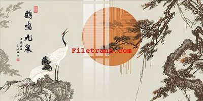 File in ấn chuyên nghiệp File gốc in tranh nền tường tổng hợp K65204 (file gốc)