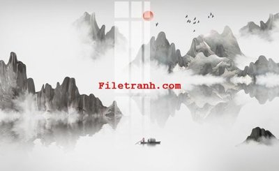 File gốc File gốc in tranh nền tường tổng hợp K65260 (in mica) làm bảng hiệu