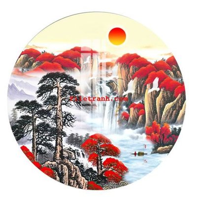 File in trần File gốc in tranh nền tường tổng hợp K65340 (bản gốc) đại dương