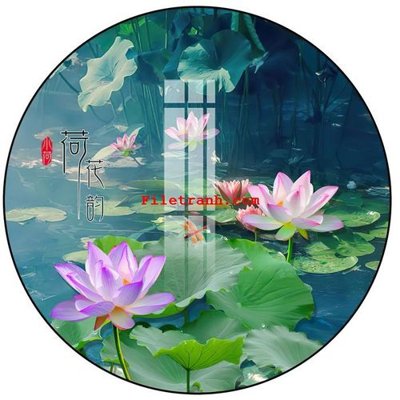 File PSD in ấn File gốc in tranh nền tường tổng hợp K65390 (chất lượng cao)