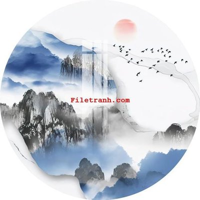 File tranh in tráng gương File gốc in tranh nền tường tổng hợp K65414 (siêu nét)