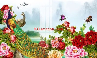 File tranh gốc File gốc in tranh nền tường tổng hợp K65457 (bản quyền) file PSD