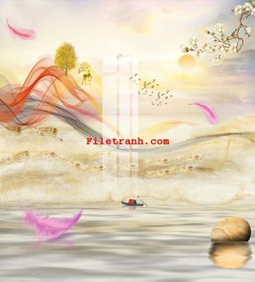 File in trần File gốc in tranh nền tường tổng hợp K65478 (file gốc) xuyên sáng