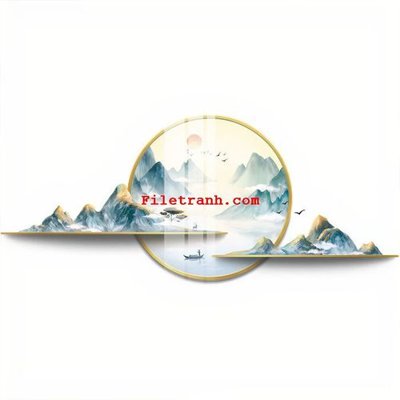 Download file gốc File gốc in tranh nền tường tổng hợp K65507 (in lụa) nghệ thuật