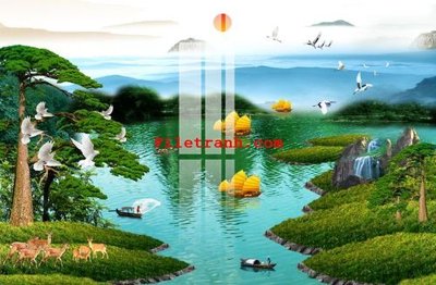 File tranh in trần File gốc in tranh nền tường tổng hợp K65523 (ảnh gốc siêu nét)