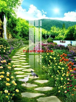 File in trần File gốc in tranh nền tường tổng hợp K65524 (bản gốc) hoa văn