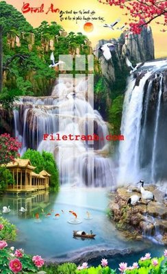 File tranh File gốc in tranh nền tường tổng hợp K65537 (gốc) chủ đề động vật