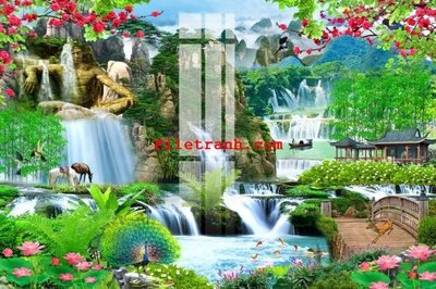 File ảnh gốc File gốc in tranh nền tường tổng hợp K65552 không vỡ nét