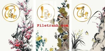 File PSD File gốc in tranh nền tường tổng hợp K65555 (bản gốc) độ phân giải cao