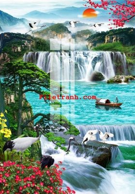 File ảnh gốc File gốc in tranh nền tường tổng hợp K65558 (chuyên in mica)