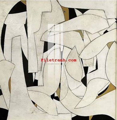 File gốc File gốc in tranh nền tường tổng hợp K65917 (in lụa) tranh mã đáo